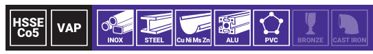 Gewindebohrer-Satz HSSCo 5 VAP  M3 - M12