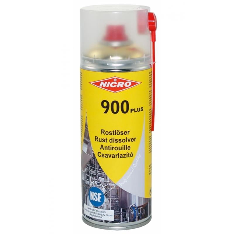 Rostlöser Nicro 900 Plus NICRO 900 Rostlöser hat eine hohe Kapillarwirkung und eine überdurchschnittliche Kriecheigenschaft. Scheinbar unlösbare Verbindungen können innerhalb von wenigen Minuten getrennt werden
