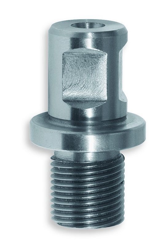 Adapter Weldon zu 1/2" Gewinde, Alfra Gewinde Adapter zum Einsatz an Magnetbohrmaschinen mit Weldon-Aufnahme 19 mm, zum befestigen eines Bohrfutters mit 1/2" UNF Innen-Gewinde