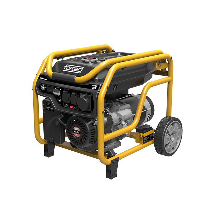 Stromerzeuger Benzin 8000W Fortec FT60004 Stromerzeuger Benzin 8000W Fortec FT60004 mit Betriebsstundenzähler und Griff mit Rädern