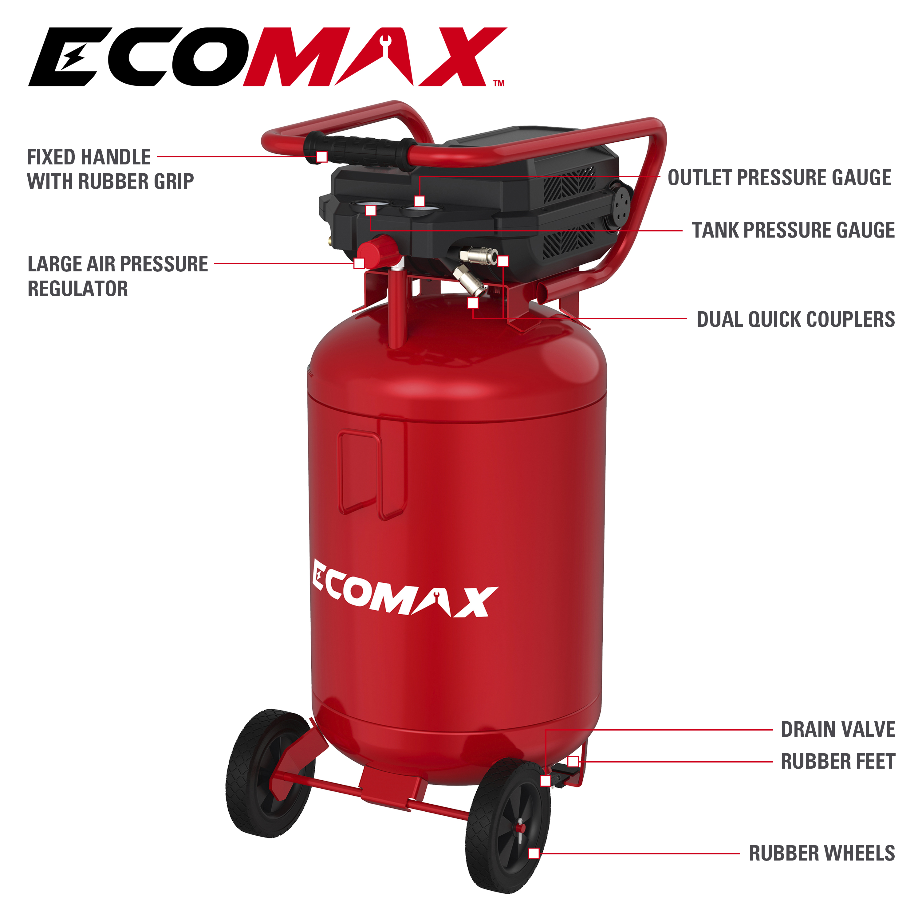 Kompressor  75 Liter Vertical