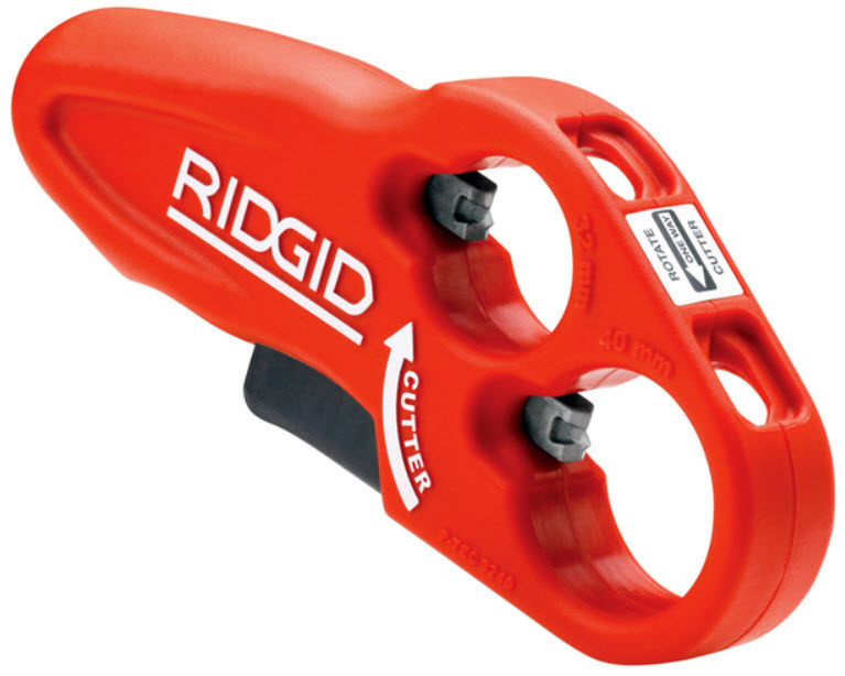 Ablauf-Rohrschneider Ridgid PTEC Der Ablauf-Rohrschneider Ridgid PTEC eignet sich bestens für Kunststoffrohre 32mm und 40mm