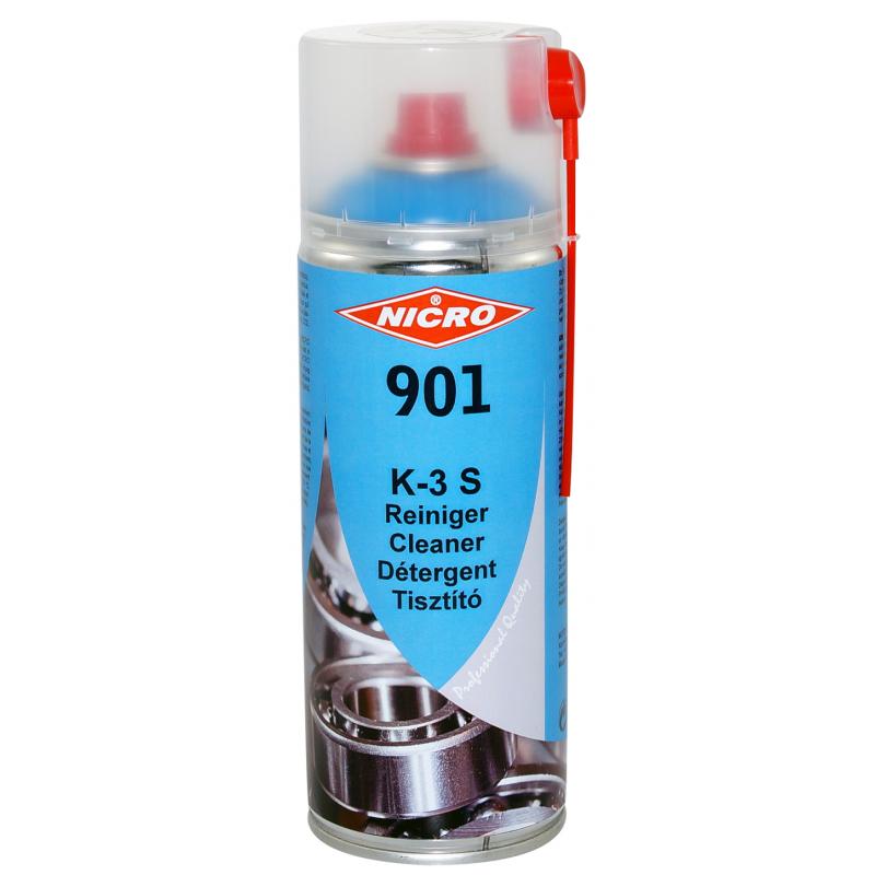 Schnell-Reiniger Nicro K-3S NICRO 901 K-3 S Reiniger ist ein Schnellreiniger mit hervorragenden Öl-, Fett- und Schmutzlöseeigenschaften