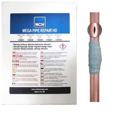 Hochleistungsreparaturband Mega Pipe NCH Mega Pipe Repair ist ein Hochleistungsreparaturband mit schneller Aushärtung, das speziell für Notfallreparaturen an undichten Rohrleitungen entwickelt wurde