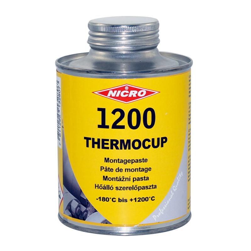 Montagepaste Thermocup 1200 NICRO THERMOCUP 1200 Montagepaste enthält mikrofeinste Metall- und Mineralanteile, die in die kleinsten Ritzen eindringen können und so eine optimale Wirkung erzielen
