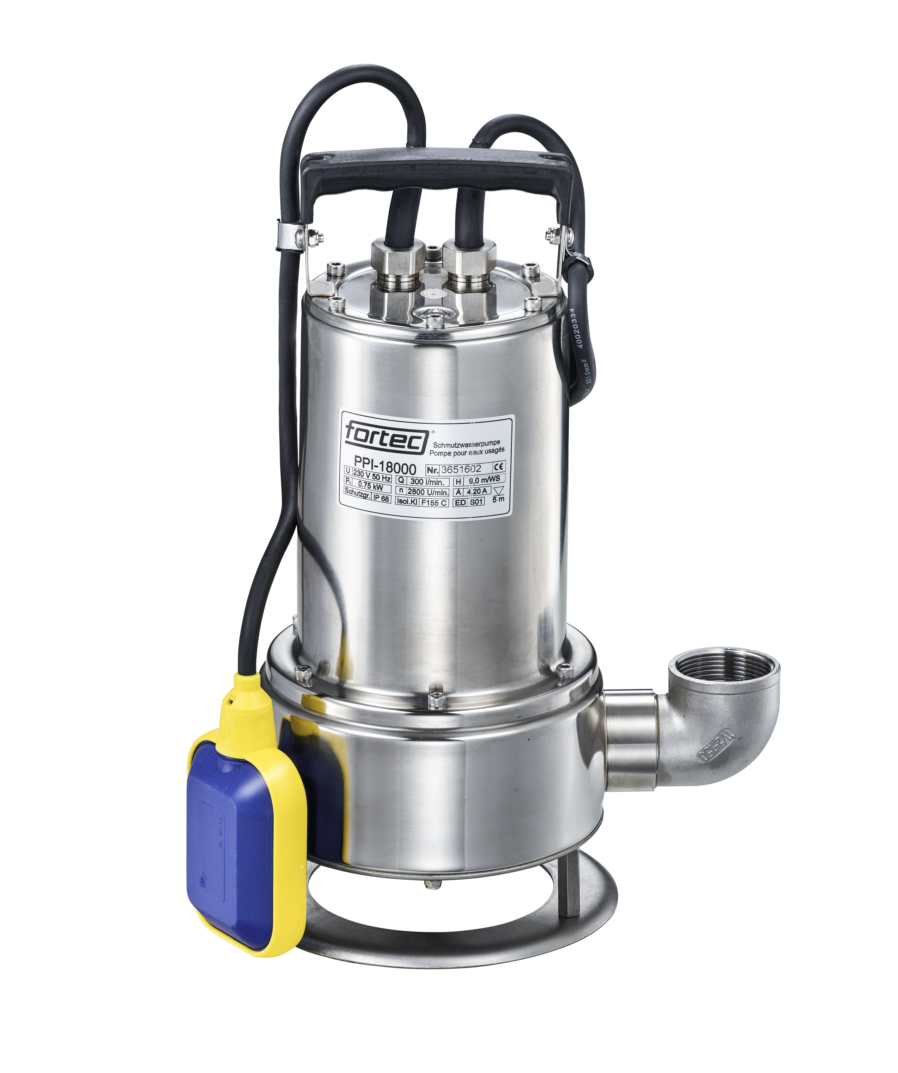 Abwasser-Schmutzpumpe PPI-27000