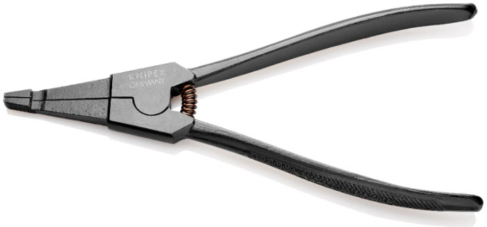 Montagezange für Wellen-Sprengringe, Knipex Montagezange für Wellen-Sprengringe mit kreuzgezahnte Greifflächen, für Sprengringe mit Mindest-Spaltengröße von 3,6 mm