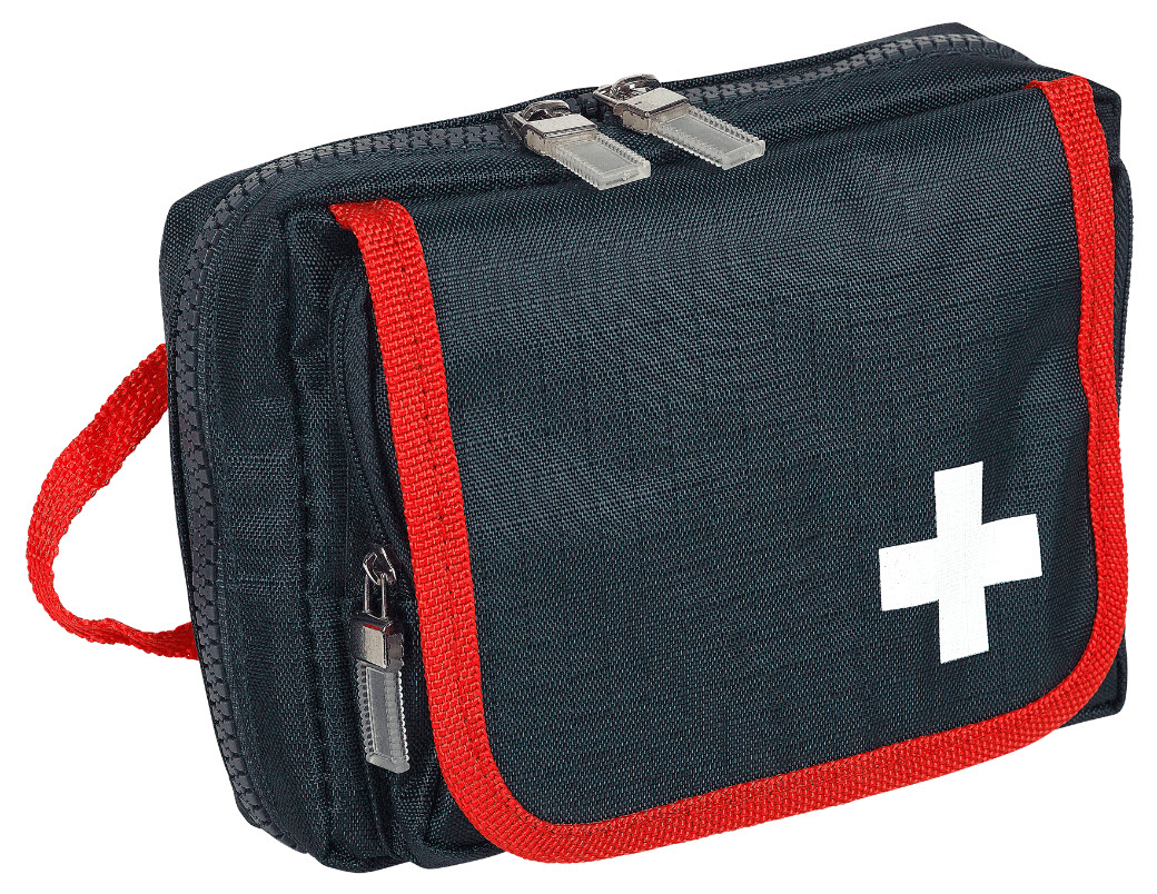 Einfache erste Hilfe Verbandtasche für ins Fahrzeug oder Unterwegs