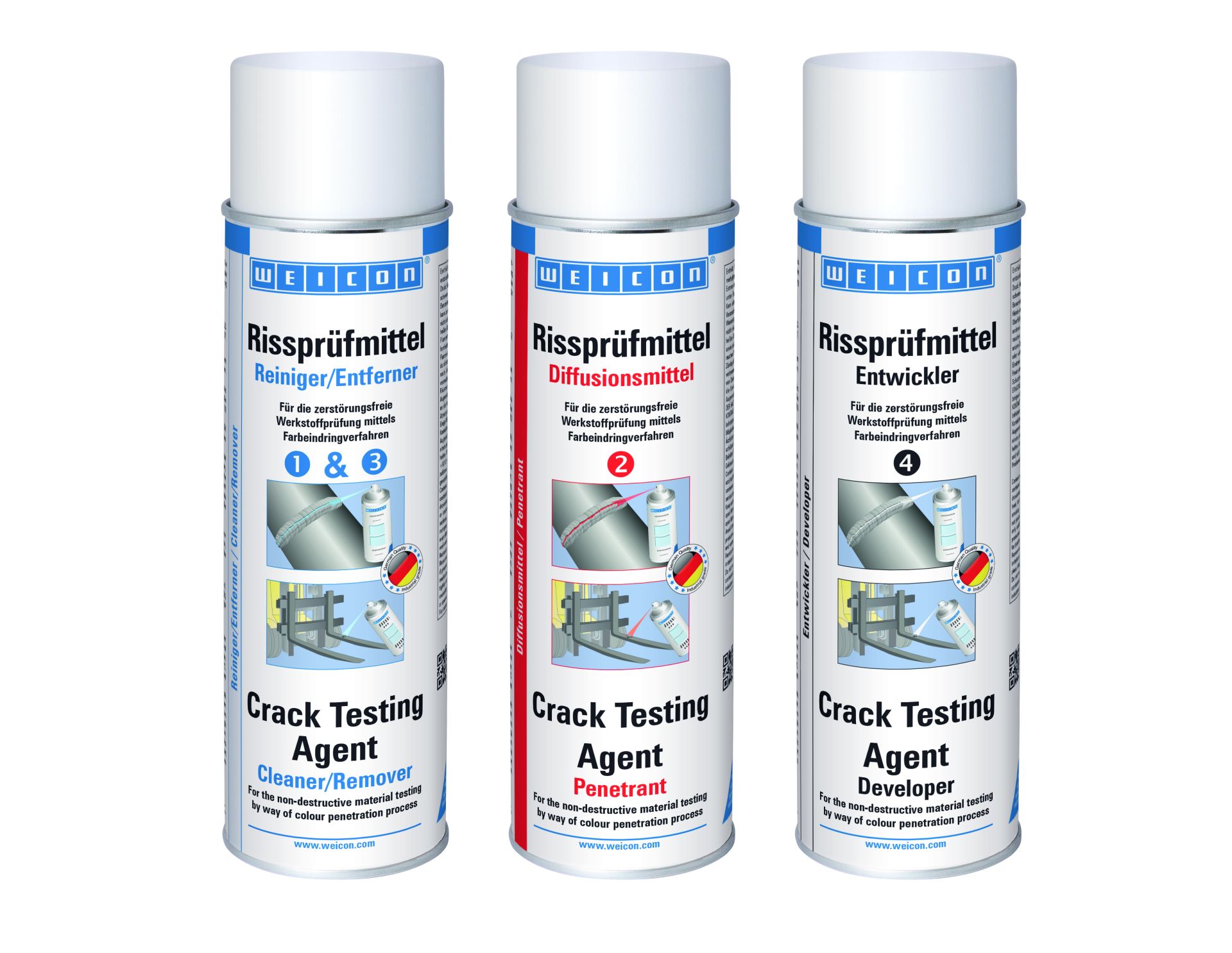 WEICON Rissprüfmittel 3-tlg.
