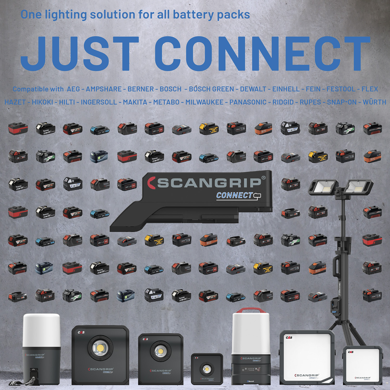 Arbeitsleuten LED CONNECT 2000 L