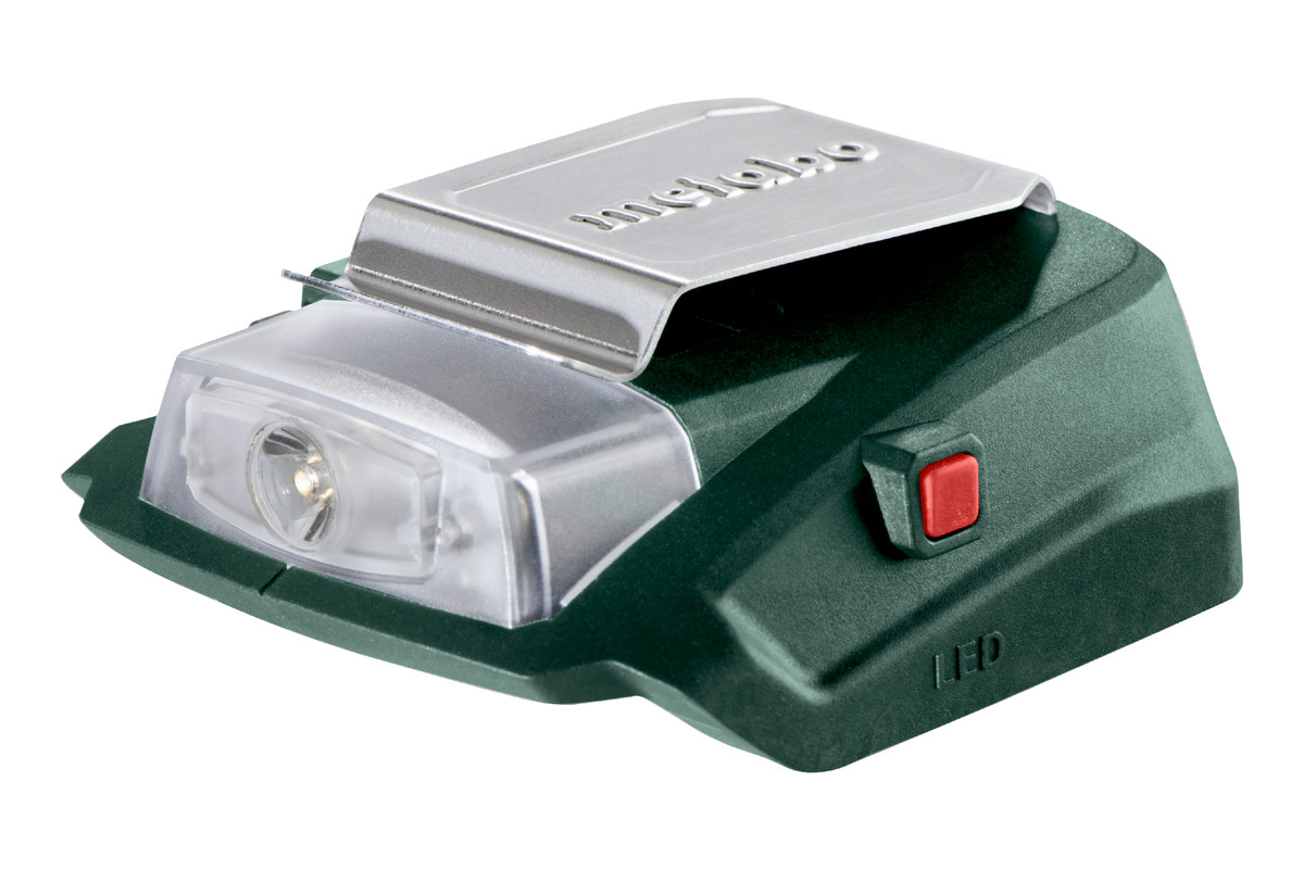 Akku-Power-Adapter LED-USB PA14.4-18 von der Marke Metabo durch praktische-werkzeuge bringt Licht ins Dunkel