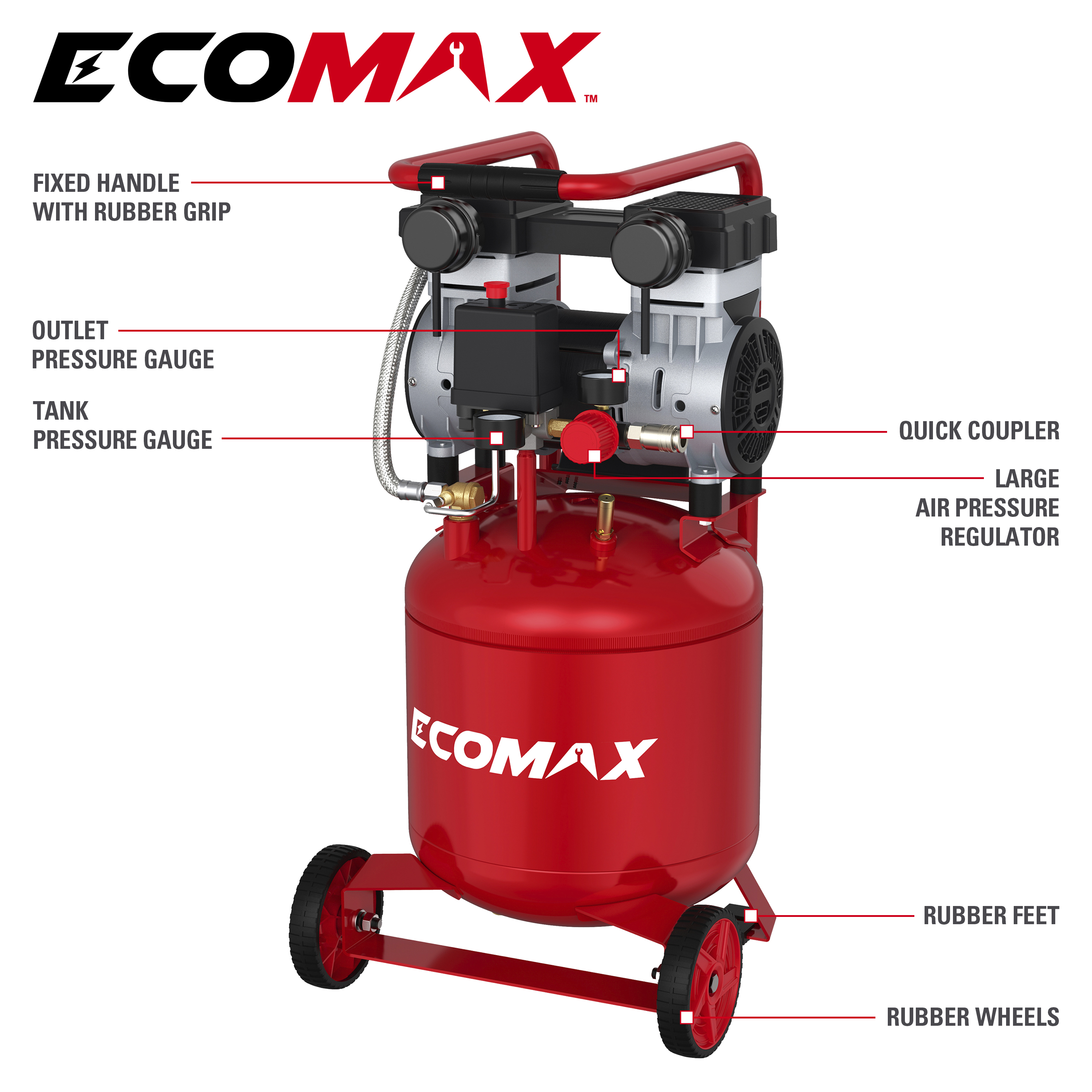 Kompressor  24 Liter Vertical Silent
