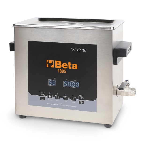 Die Ultraschall Reinigungswanne 1895 von Beta hat eine spezielle Entgasungsfunktion.