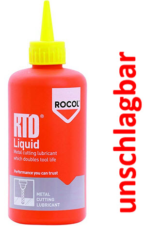 Rocol RTD Liquid RTD ist eine viskose, Extremdruck-Additive enthaltende Schneiddflüssigkeit und Kühlschmierstoff
