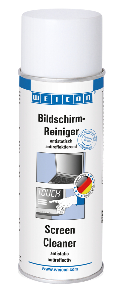 Bildschirm-Reiniger Weicon WEICON Bildschirmreiniger ist ein Spezialreiniger für die Reinigung und Pflege von empfindlichen Kunststoff- und Glasoberflächen