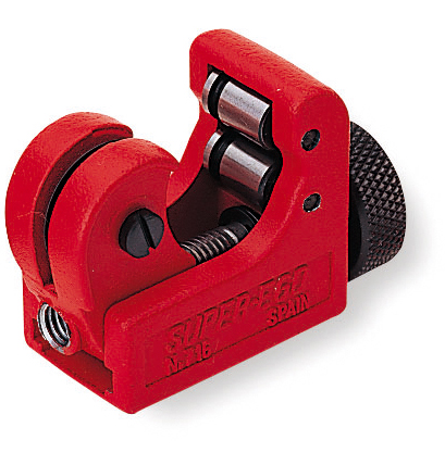 Rohrabschneider MINI Super Ego Der Rohrabschneider MINI Super Ego eignet sich für Kupfer-, Messing- und Alu-Rohre