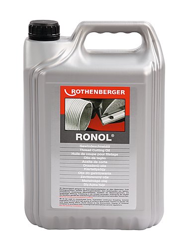 Hochleistungs-Gewindeschneidoel RONOL 5L von der Marke Rothenberger durch praktische-werkzeuge Hochleistungs-Gewindeschneidoel RONOL 5L von der Marke Rothenberger durch praktische-werkzeuge im Einsatz in der Haustechnik-Branche
