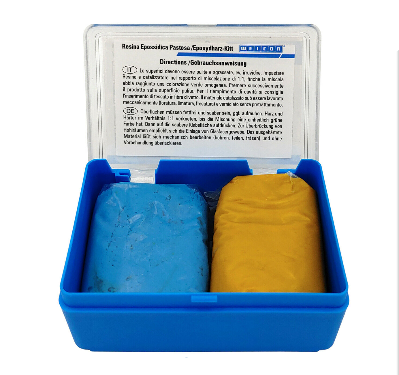 Weicon Epoxydharz-Kit WEICON Epoxydharz-Kitt ist eine metallfreie, knetbare 2- komponentige Masse