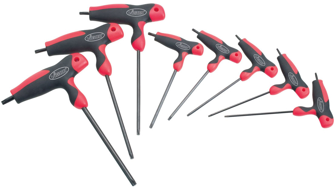 T-Griff-Schraubendreher-Satz Torx