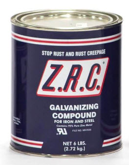 Zink Galvanizing Compound Z.R.C. Der Zink Galvanizing Compound Z.R.C. ist der führender Zink-Rostschutz durch kalte Galvanisierung
