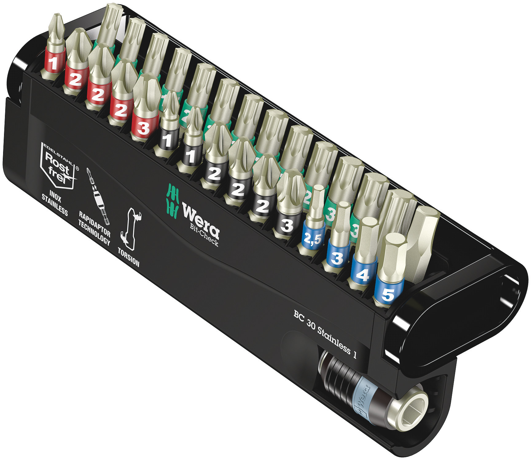 Universal-Bit-Satz Wera INOX BC 30 Stainless 1 Universal-Bit-Satz Wera INOX BC 30 Stainless 1