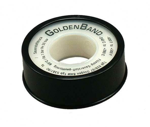Goldenband Reinteflon Goldenband Reinteflon wirkt als Isolationsschicht bei rostfreien Verbindungen. Temperaturbeständig von -240° bis +260° C