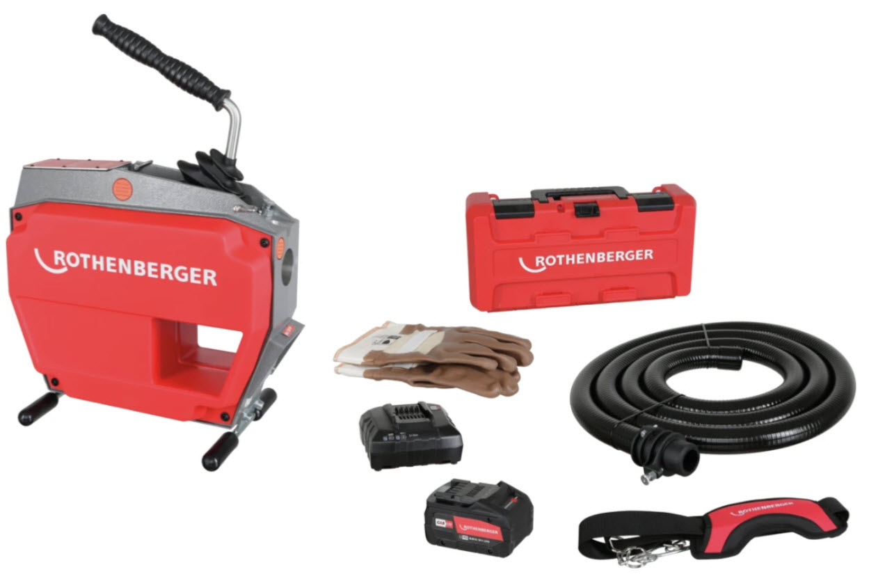 Akku-Rohrreinigungsmaschine R600 VarioClean