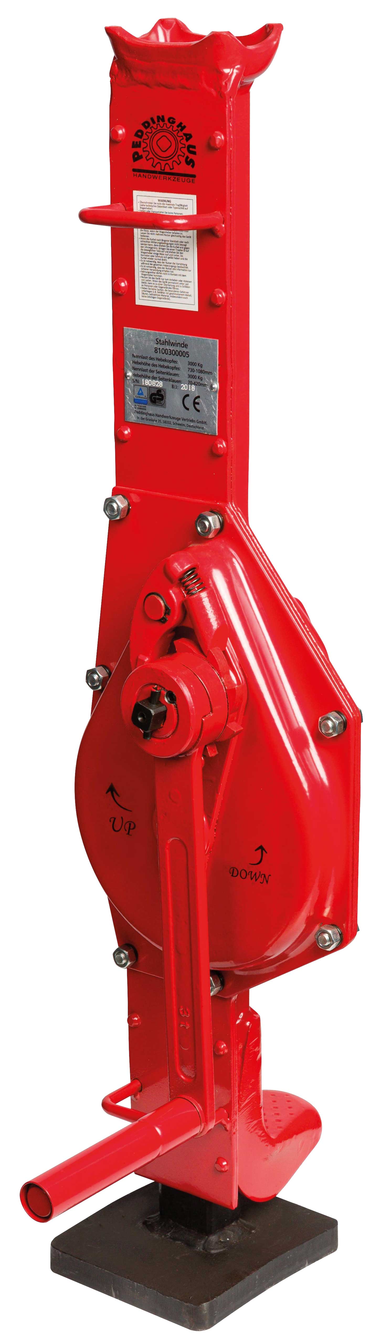 Stahlwinde Red Jack 1.5 T von der Marke Peddinghaus durch praktische-werkzeuge Stahlwinde Red Jack 1.5 T von der Marke Peddinghaus durch praktische-werkzeuge für ein erleichtertes Arbeiten