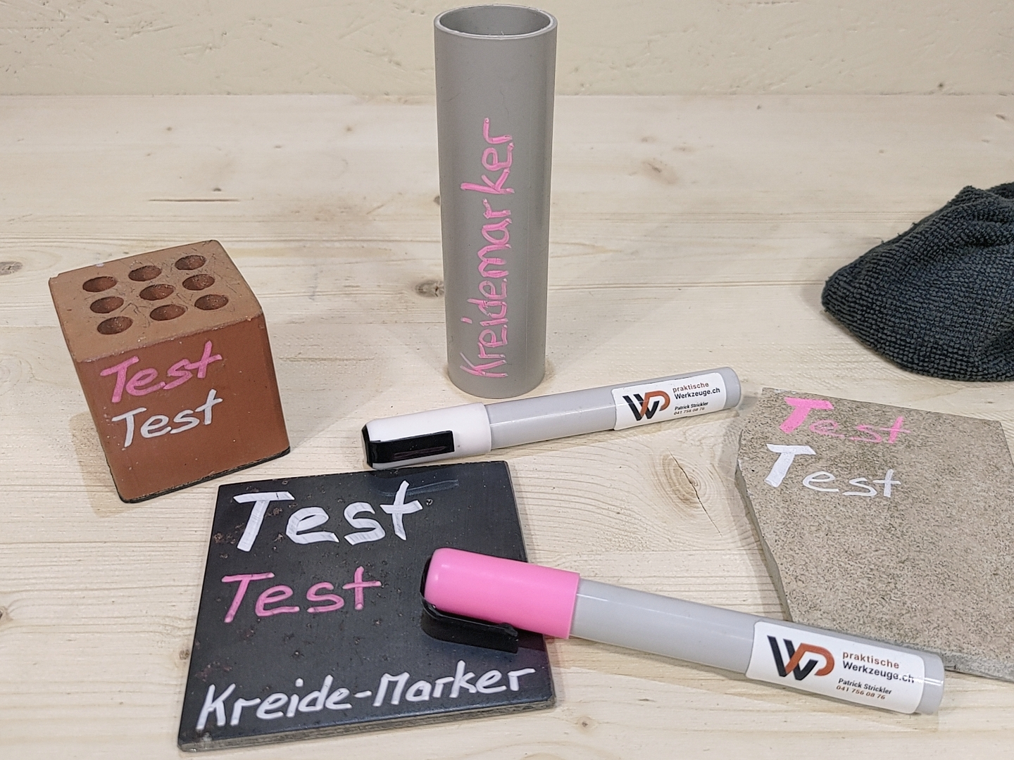 Kreidemarker Der Kreidemarker ist eine Flüssigkreide zur Beschriftung von Stahlteilen für die Verzinkerei
