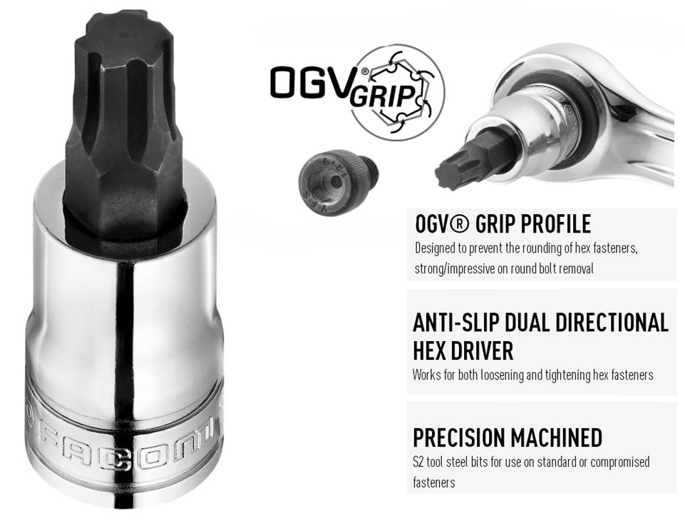 Steckschlüssel OGV Grip 6-kt.