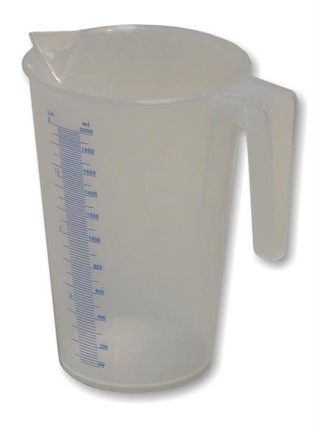 Kunststoff Flüssigkeitsmessbecher 2 Liter