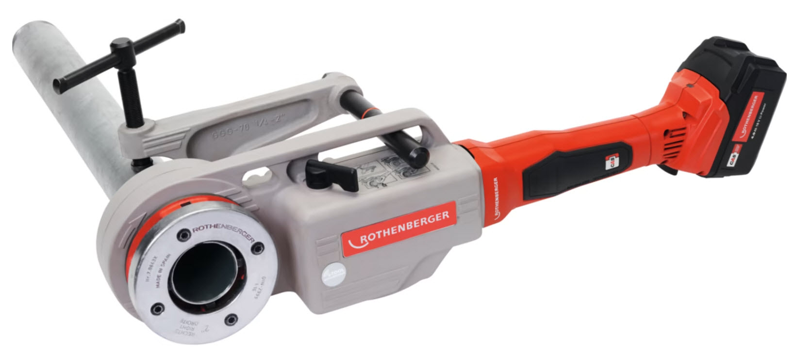 Akku-Gewindeschneidmaschine SUPERTRONIC 2000E von der Marke Rothenberger durch praktische-werkzeuge Akku-Gewindeschneidmaschine SUPERTRONIC 2000E von der Marke Rothenberger durch praktische-werkzeuge im Einsatz in der Haustechnik-Branche