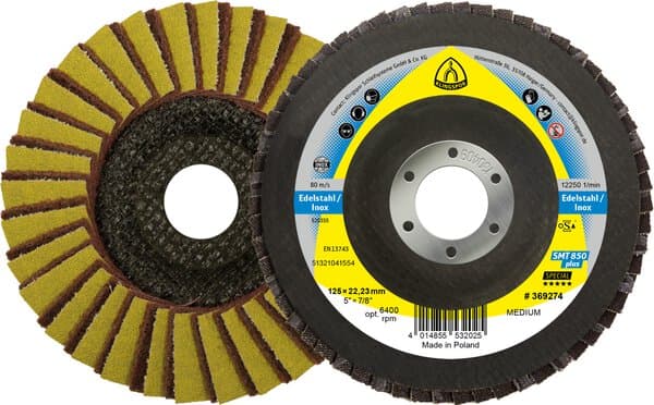 Korn-Vlies-Fächerschleifscheibe SMT850 coarse/K60