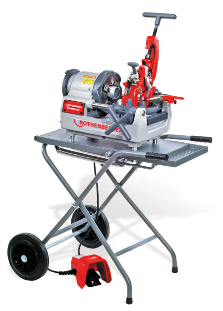 Kompakt-Gewindeschneidmaschine ROPOWER 50 R von der Marke Rothenberger durch praktische-werkzeuge Kompakt-Gewindeschneidmaschine ROPOWER 50 R von der Marke Rothenberger durch praktische-werkzeuge im Einsatz in der Haustechnik-Branche