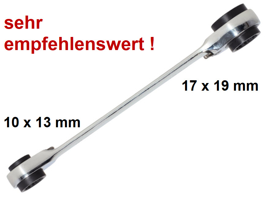 Zauberschlüssel Doppel Ratschenschlüssel 4-fach Schlüssel Zauberschlüssel Doppel Ratschenschlüssel 4-fach Schlüssel