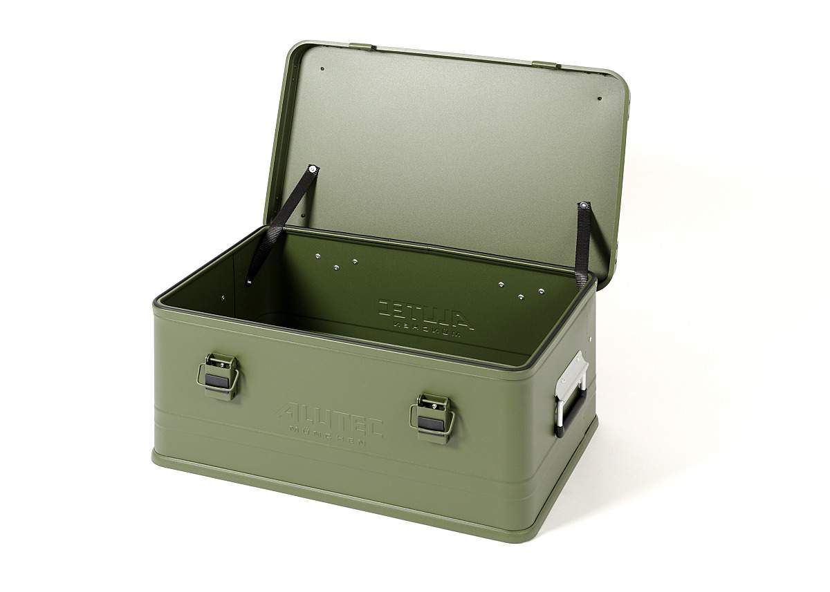 Aluminiumbox Industry -pulverb. Grün 48 L