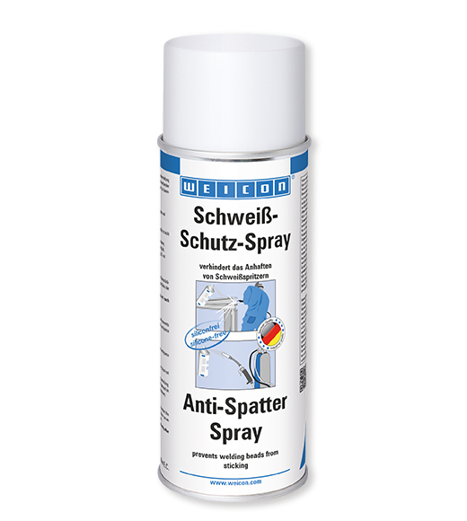 Weicon Schweissschutzspray Das WEICON Schweißschutz-Spray verhindert das Anhaften von Schweißspritzern an Gasdüsen und Werkstückoberflächen