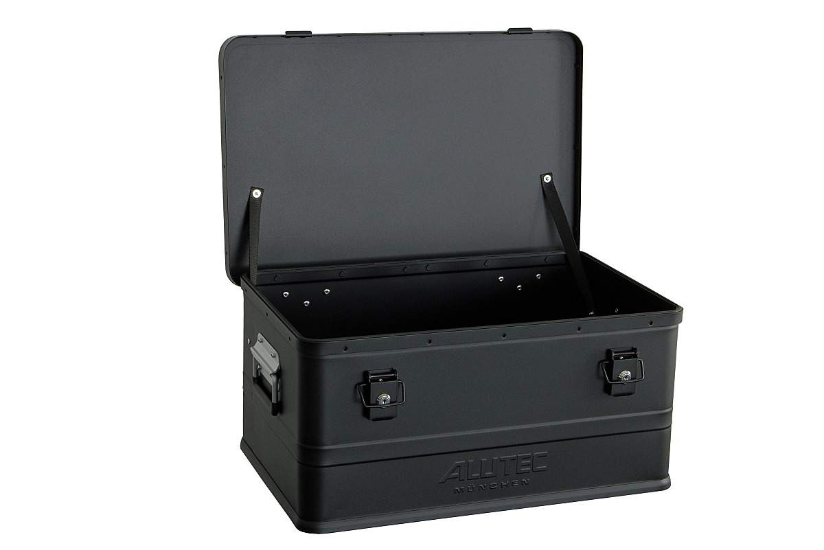 Aluminiumbox Classic-pulverb. schwarz 48 L