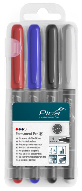 Permanent-Marker Pen SET 534 M - 1.0mm von der Marke Pica durch praktische-werkzeuge Permanent-Marker Pen SET 534 M - 1.0mm von der Marke Pica durch praktische-werkzeuge für ein erleichtertes Arbeiten