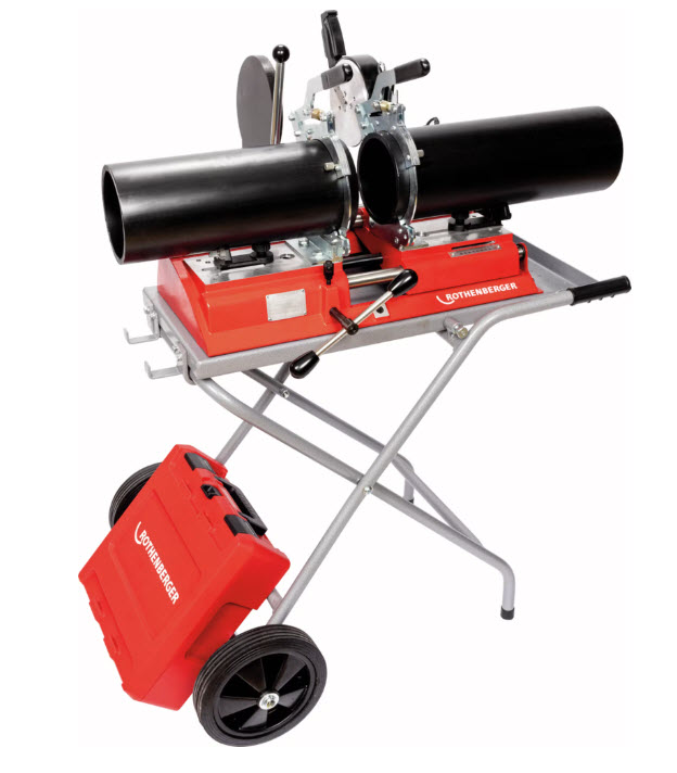 Kunststoffrohr-Schweissmaschine SANILINE P160 von der Marke Rothenberger durch praktische-werkzeuge Kunststoffrohr-Schweissmaschine SANILINE P160 von der Marke Rothenberger durch praktische-werkzeuge im Einsatz in der Haustechnik-Branche