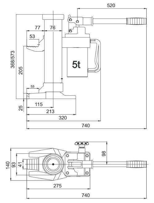 Hydraulikheber 25 Tonnen