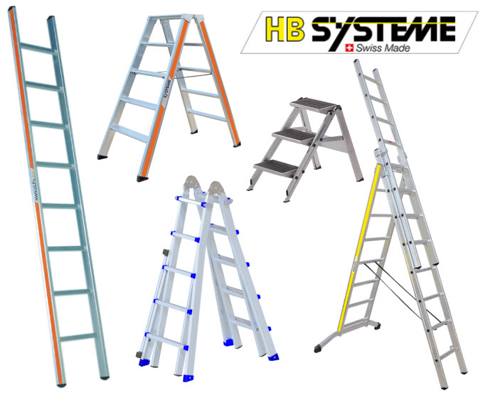 HB Systeme führt ein sehr grosses Leitern-Programm in Top-Qualität, schweizer Produktion
