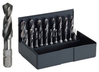 Spiralbohrer-Satz HSS Bit-Schaft 1 - 10 mm