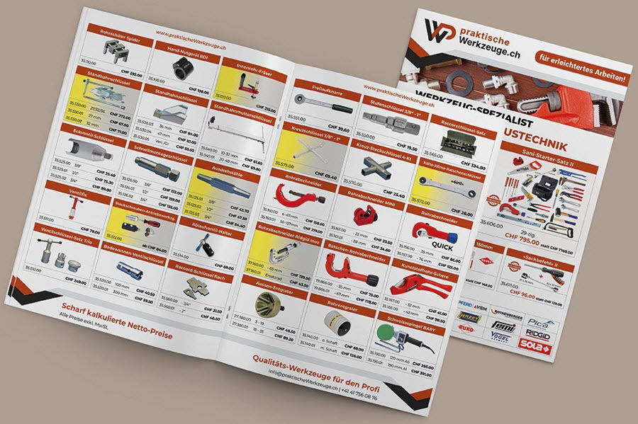 Blätterkatalog Sanitär-Werkzeuge