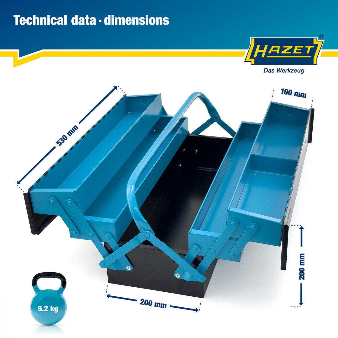 Metall-Werkzeugkasten - leer