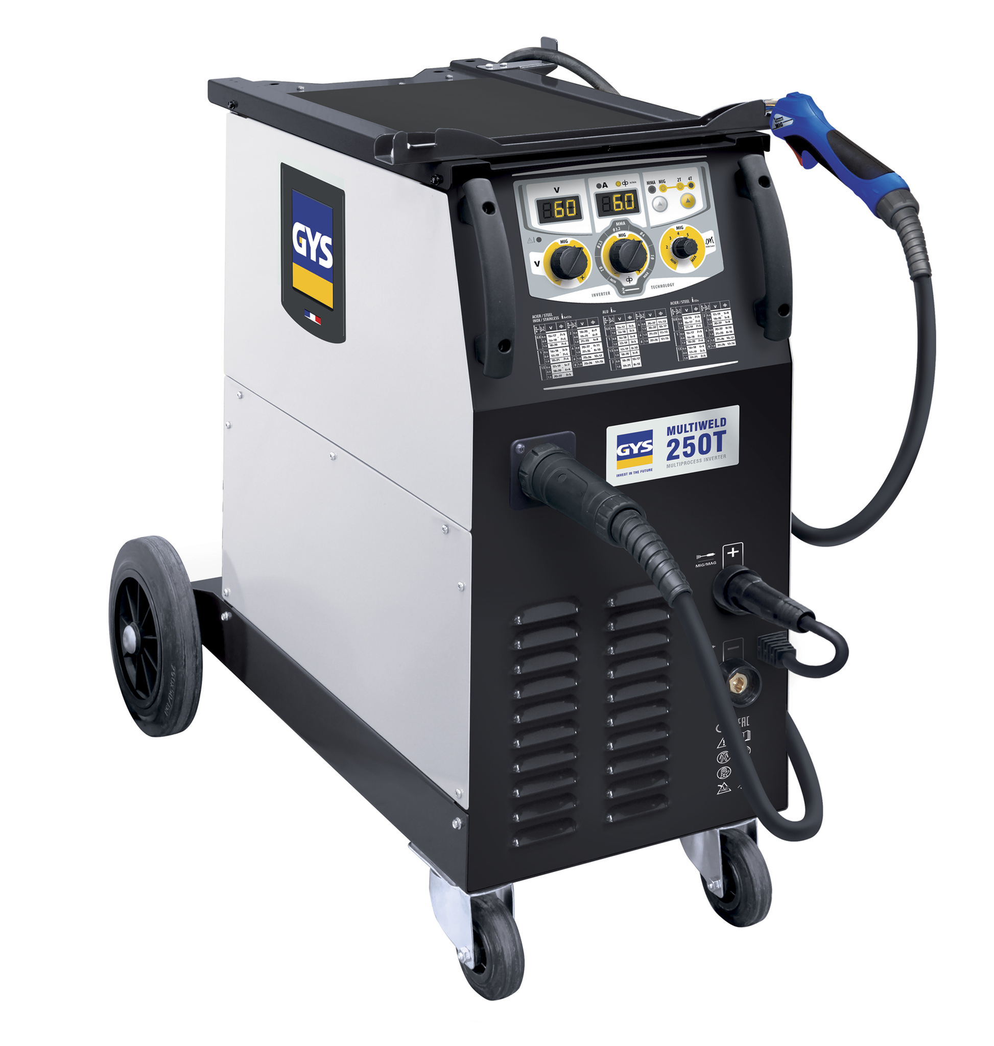 Schweissgerät MIG MAG MULTIWELD 250T von der Marke GYS durch praktische-werkzeuge Schweissgerät MIG MAG MULTIWELD 250T von der Marke GYS durch praktische-werkzeuge für eine optimale Schweisstechnik