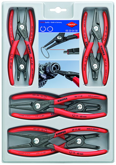 Montagering - Zangen Knipex Montagering - Zangen - Satz 8 teilig Knipex