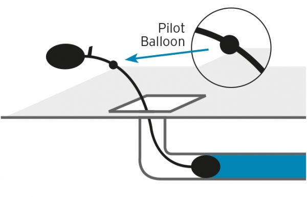 Rückstau-Sperrballon 40/50 mm