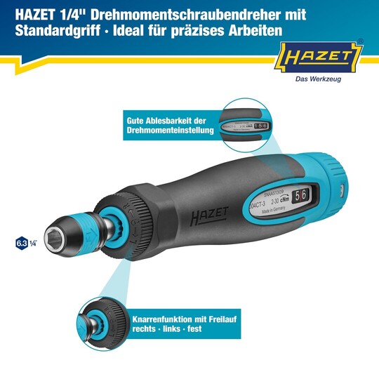 Drehmoment-Schraubenzieher 0,02 – 0,3 Nm