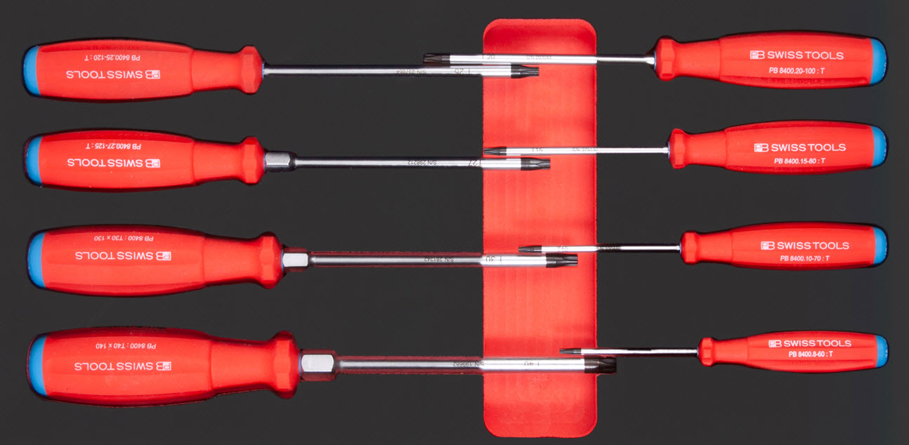 Werkzeugeinlage Schraubenzieher PB Torx 8-tlg.